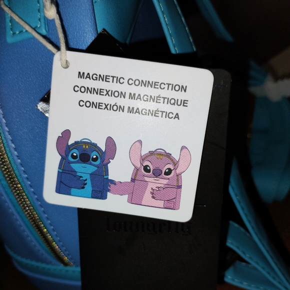 Loungefly Disney Lilo And Stitch Stitch Mini Backpack With Magnetic Hands - Picture 5 of 5